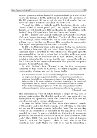Tourism in National Parks and Protected Areas Paul F. J. Eagles | PDF