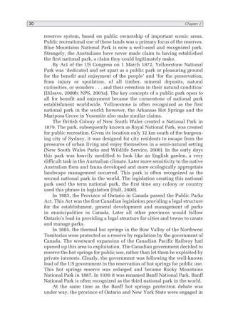 Tourism in National Parks and Protected Areas Paul F. J. Eagles | PDF