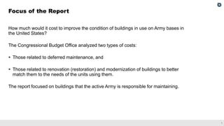 The Army’s Costs to Eliminate Its Deferred Maintenance Backlog and to ...