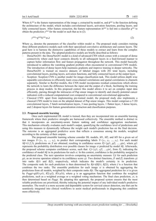 Deep ensemble learning with uncertainty aware prediction ranking for ...