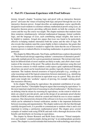 Proof Technology in Mathematics Research and Teaching Gila Hanna | PDF