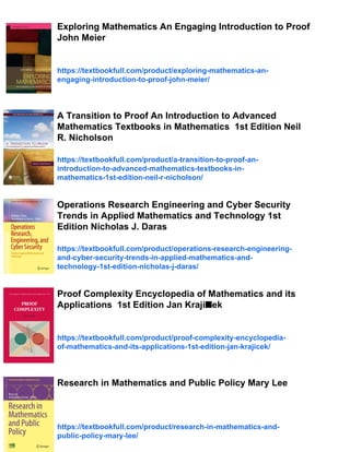 John Broxson Math Proof Technology in Mathematics Research and Teaching Gila Hanna | PDF