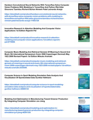Computer Modeling In Bioengineering Theoretical Background Examples And ...