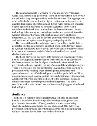 Precision Health and Artificial Intelligence Arjun Panesar | PDF