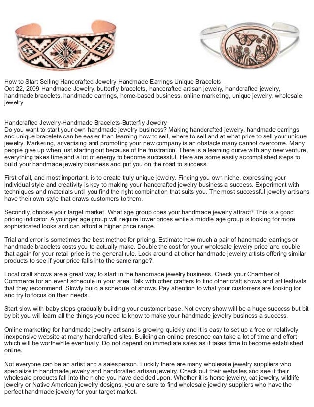 how to sell handmade jewelry unique bracelets handcrafted earrings handcrafted jewelry websites