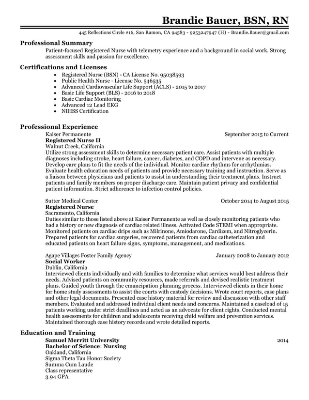 Bauer Resume PDF - Bauer Resume 1 638 