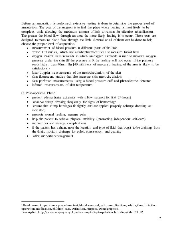Below knee amputation case presentation ppt image