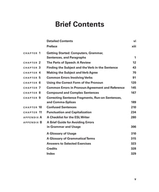 Reviewing Basic Grammar A Guide to Writing Sentences and Paragraphs 8th ...