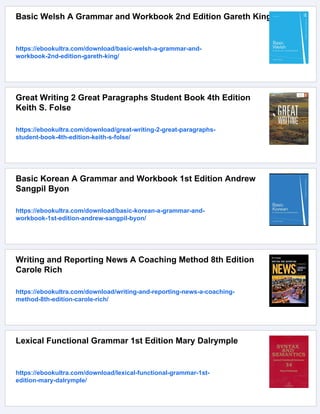 Reviewing Basic Grammar A Guide to Writing Sentences and Paragraphs 8th ...