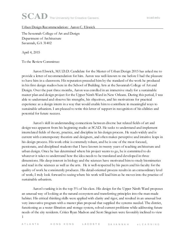 scad recommendation letter zlatan fontanacountryinn com scad recommendation letter
