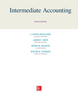 Intermediate Accounting 8th Revised ed. Edition J. David Spiceland | PDF