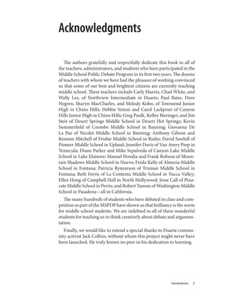 Speak Out Debate And Public Speaking In The Middle Grades Meany | PDF