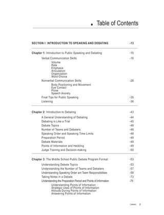Speak Out Debate And Public Speaking In The Middle Grades Meany | PDF