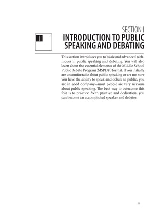 Speak Out Debate And Public Speaking In The Middle Grades Meany | PDF