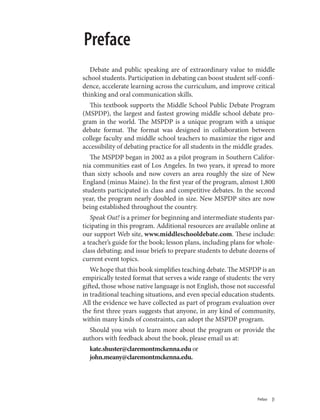 Speak Out Debate And Public Speaking In The Middle Grades Meany | PDF