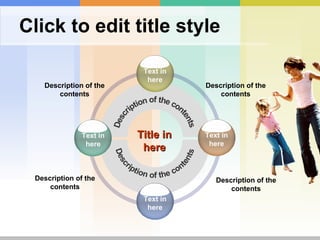 Click to edit title style Text in here Text in here Text in here Text in here Title in here Description of the contents Description of the contents Description of the contents Description of the contents Description of the contents Description of the contents 
