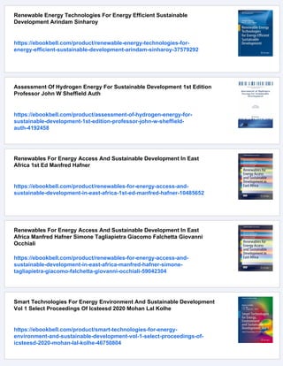 Sustainable Development For Energy Power And Propulsion 1st Edition ...