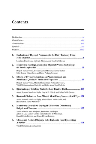 Emerging Thermal And Nonthermal Technologies In Food Processing 1st ...