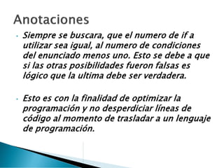 Sentenciascondicionales