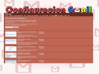 Configuracion Gmail