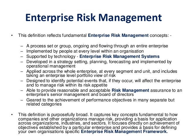 What is risk management?