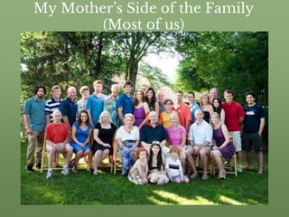 My Mother’s Side of the Family
(Most of us)
 
