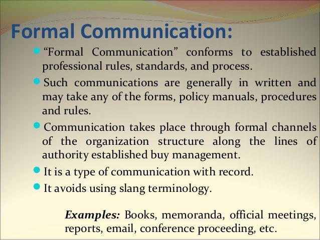types of Information Communication