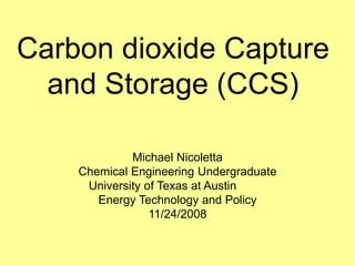 Carbon Dioxide Capture and Storage (CSS) | PPT