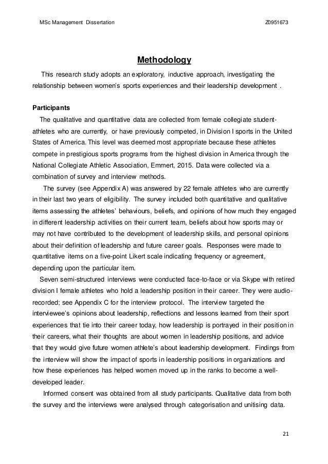 Dissertation report on conflict management