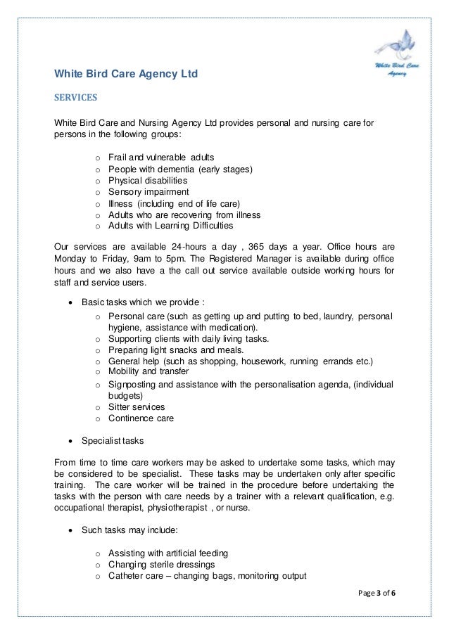 personal statement for care worker