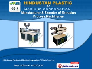 Manufacturer & Exporter of Extrusion
       Process Machineries
 