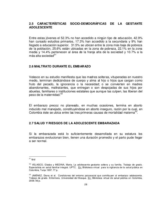 Embarazo En Adolescentes