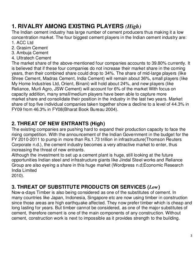 59880820 Swot Analysis On Cement Industry