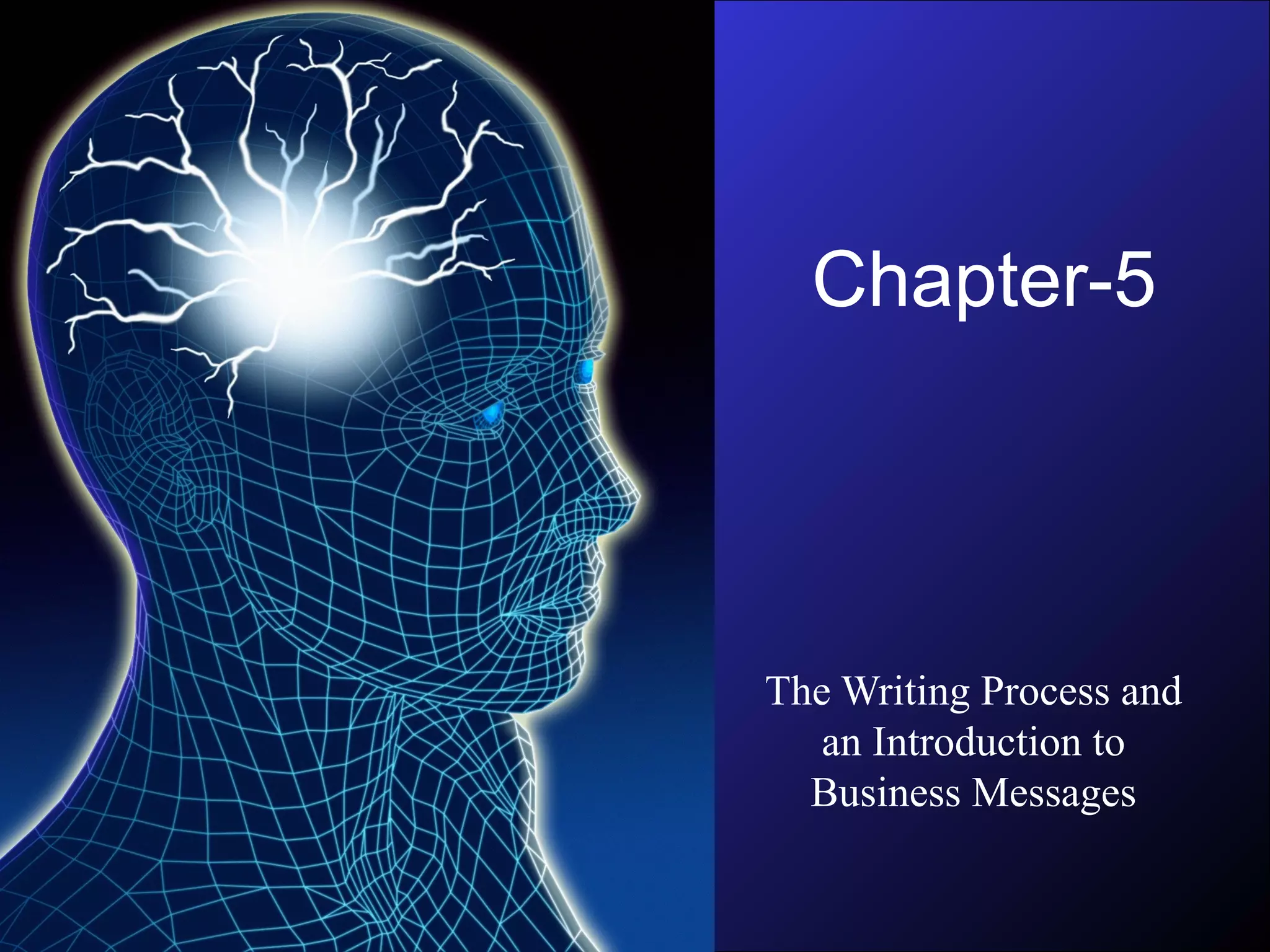 Chapter-5
The Writing Process and
an Introduction to
Business Messages
 