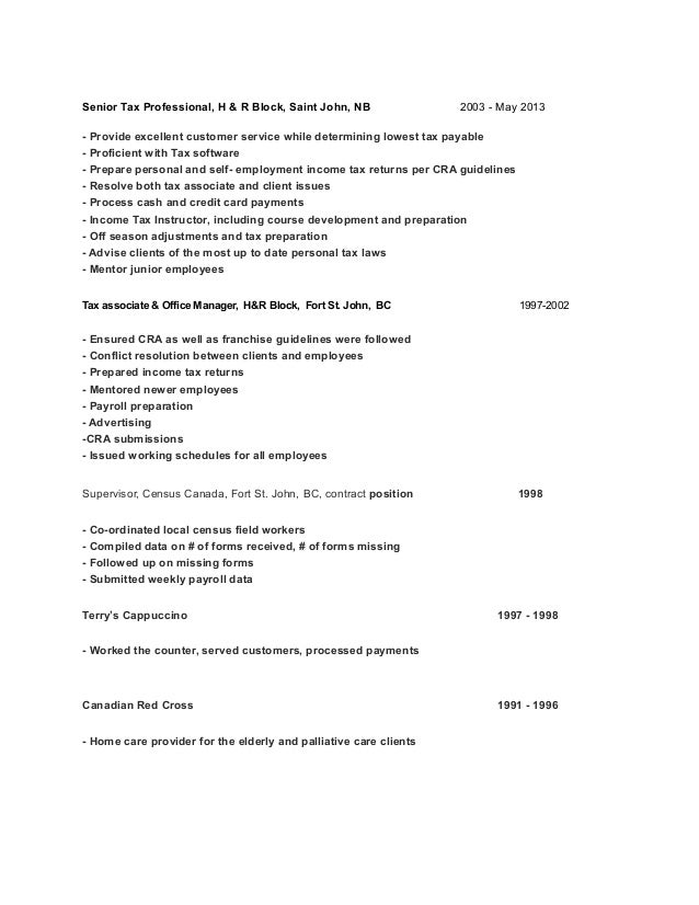tax professional resumes tirevi fontanacountryinn com tax preparation resumes