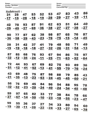 Name:
Grade / Section:
Teacher:
Score:
Date:
Corrected by:
 