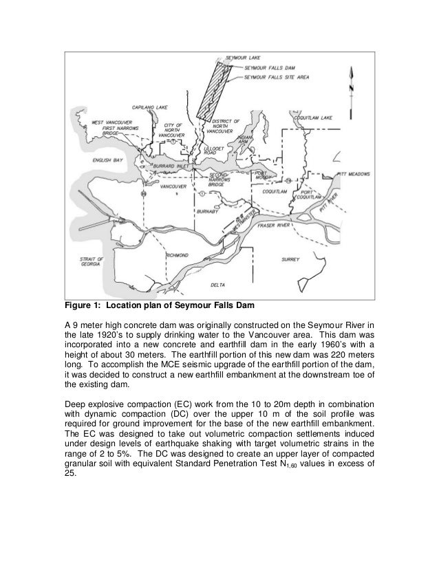 Explosive Compaction of Foundation Soils Seymour Falls Dam