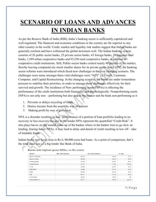 research paper on credit risk management in banks in india
