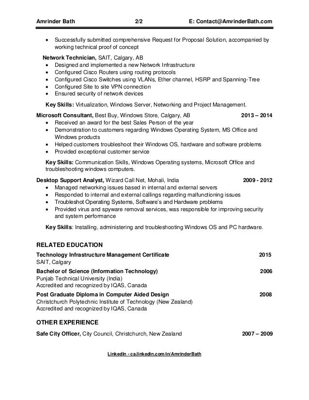 Amrinder Bath Resume