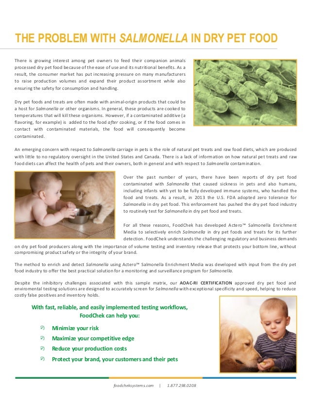 FC Salmonella Booklet Pet Food Forum 2016