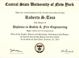 Diploma in Safety & Fire Engineering