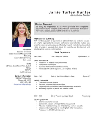 JTHunter Resume PDF JTHunter Resume PDF