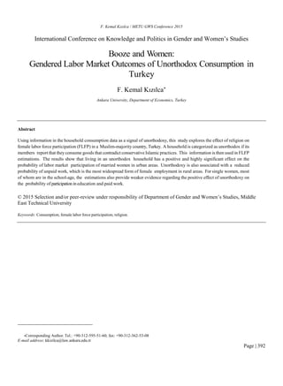 My published research