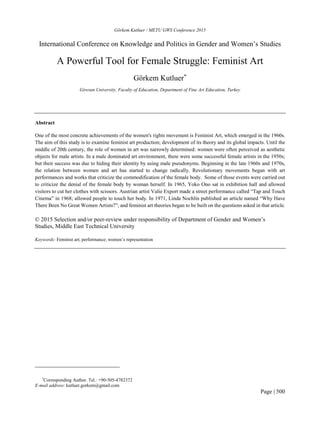 My published research