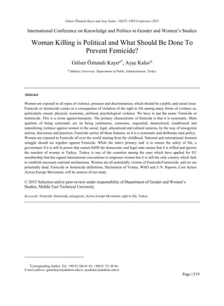 My published research