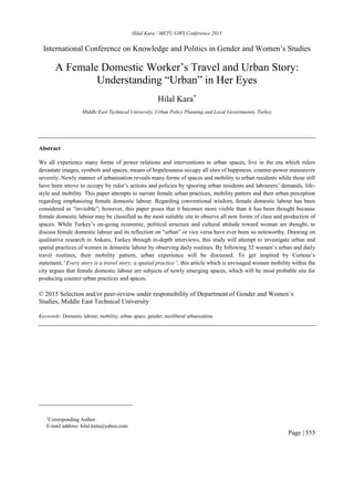 My published research