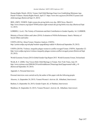 My published research