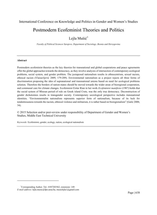 My published research