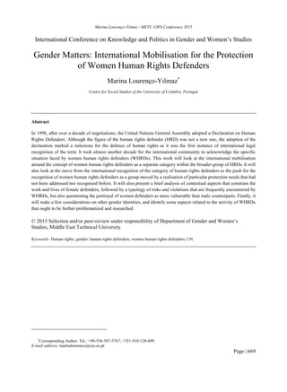 My published research