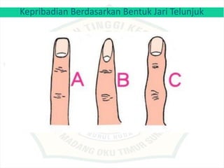 Kepribadian Berdasarkan Bentuk Jari Telunjuk
 
